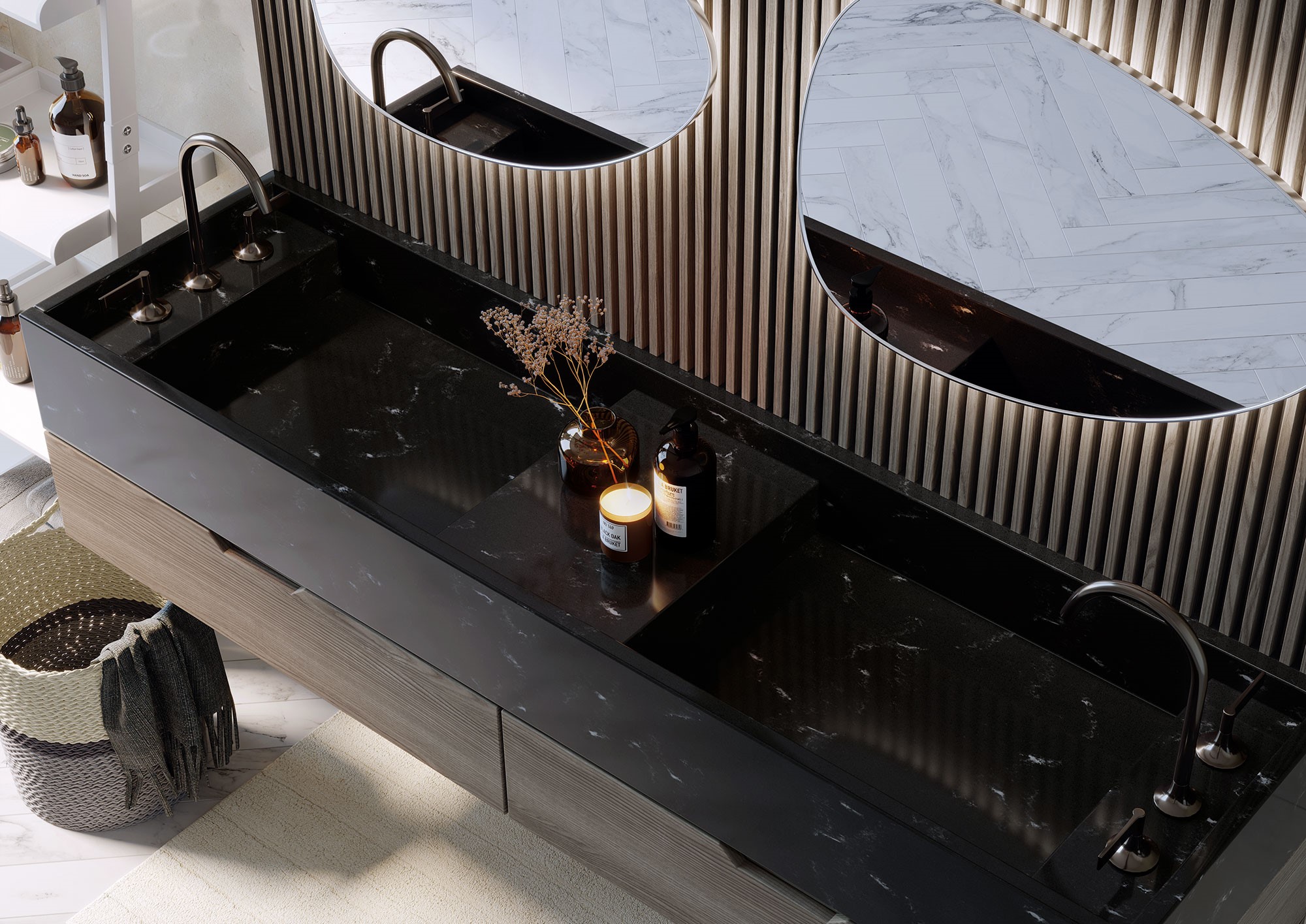 LG Hi-Macs M703 Midnight (MARMO AURORA) — изображение 5