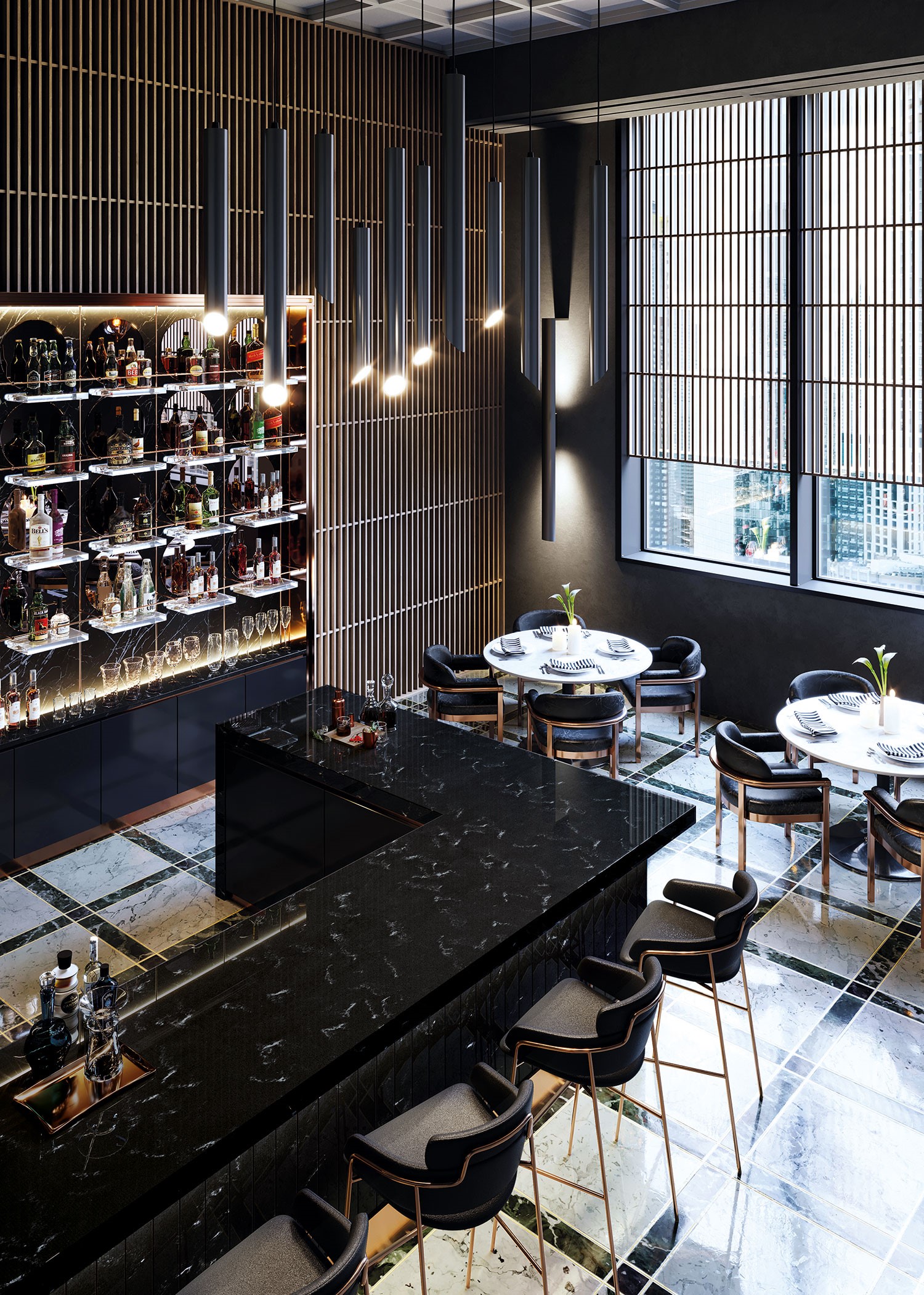 LG Hi-Macs M703 Midnight (MARMO AURORA) — изображение 4