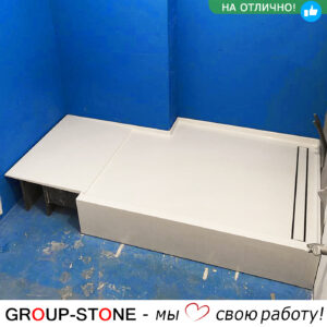 Стильный душевой поддон из искусственного камня: комфорт на каждый день