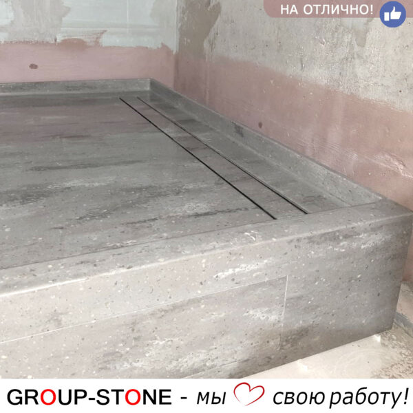 Душевой поддон из искусственного камня Group-Stone: долговечность и красота — изображение 5