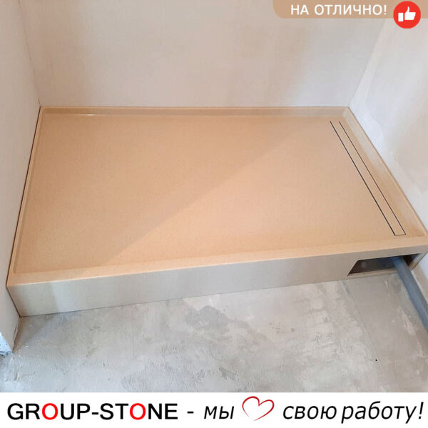Душевой поддон из искусственного камня — современное решение для ванной — изображение 2
