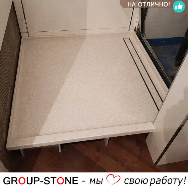 Душевой поддон из искусственного камня — роскошный акцент в дизайне — изображение 2
