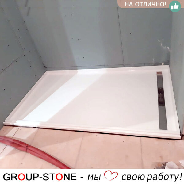 Душевой поддон из искусственного камня: долговечный и удобный вариант — изображение 3