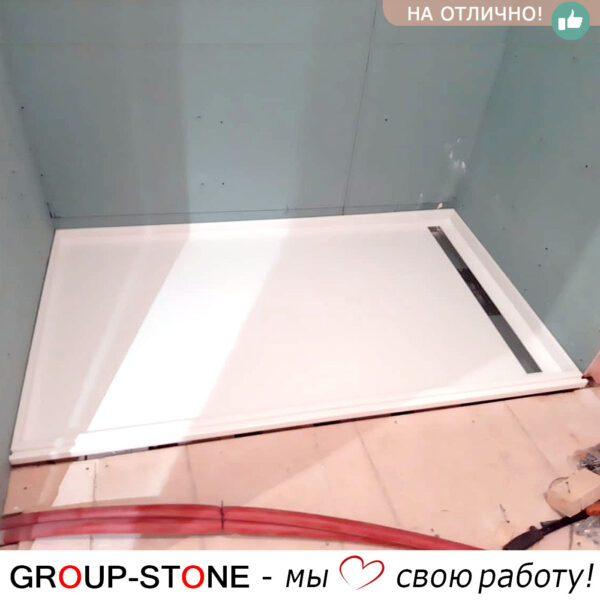 Душевой поддон из искусственного камня: долговечный и удобный вариант — изображение 4