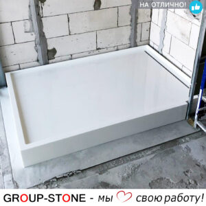 Душевой поддон Group-Stone – строгий дизайн, каменная прочность