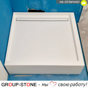 Индивидуальный душевой поддон из искусственного камня на заказ