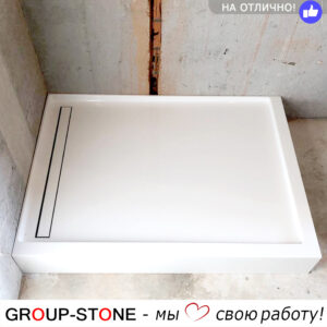 Роскошный душевой поддон из искусственного камня на заказ