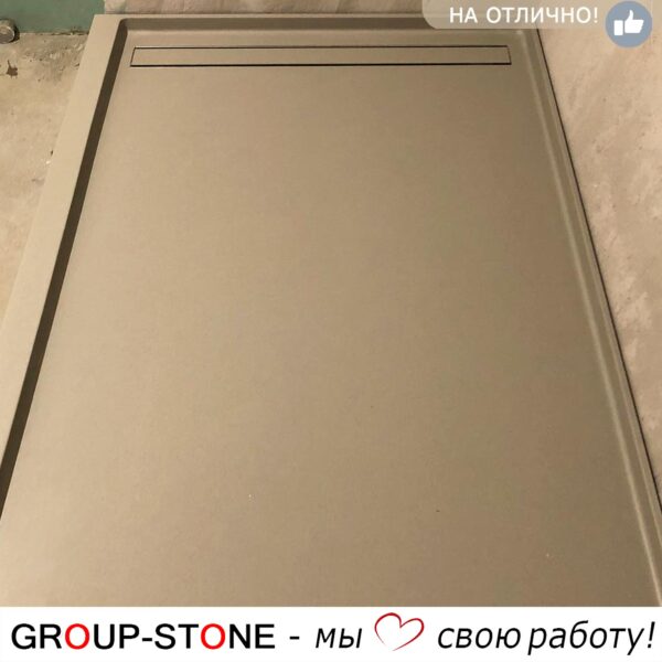 Душевой поддон из искусственного камня по индивидуальным размерам — Компактный и удобный — изображение 3