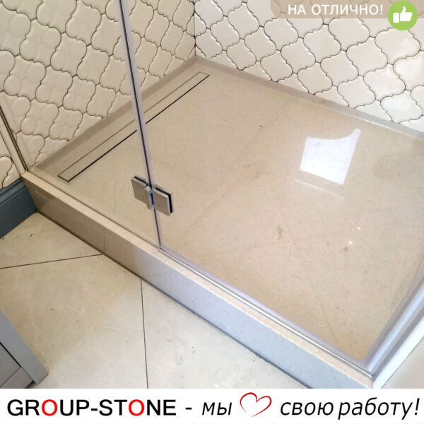 Поддон для душевой кабины из искусственного камня
