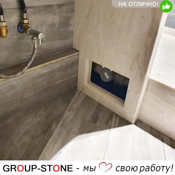 Поддон душевой из искусственного камня с бортиком — изображение 5
