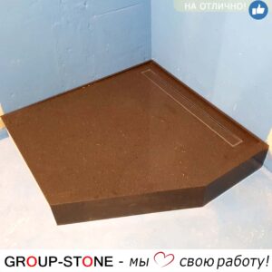 Искусственный камень в ванной: Стиль и прочность душевого поддона как визитная карточка