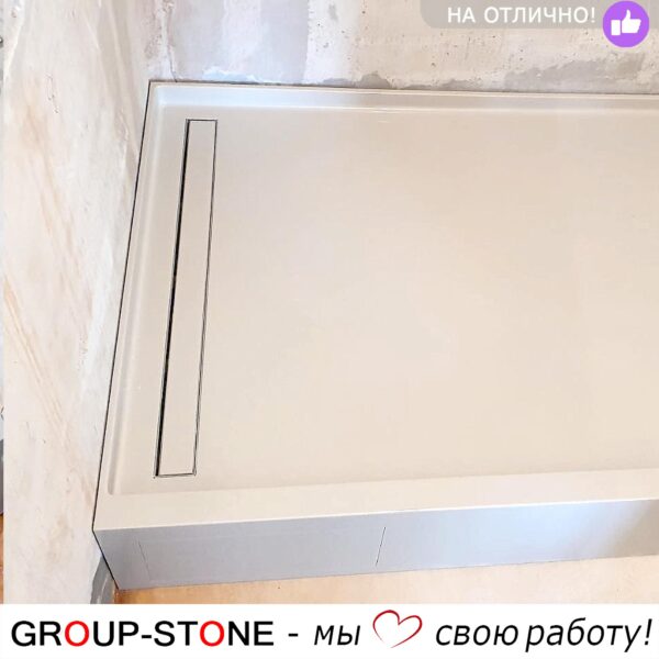Бескомпромиссный стиль: Поддон из искусственного камня для душа как символ современного дизайна ванной — изображение 3