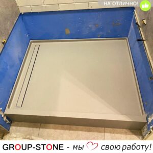 Искусство дизайна: душевой поддон Group-Stone из искусственного камня для вашего уникального пространства ванны