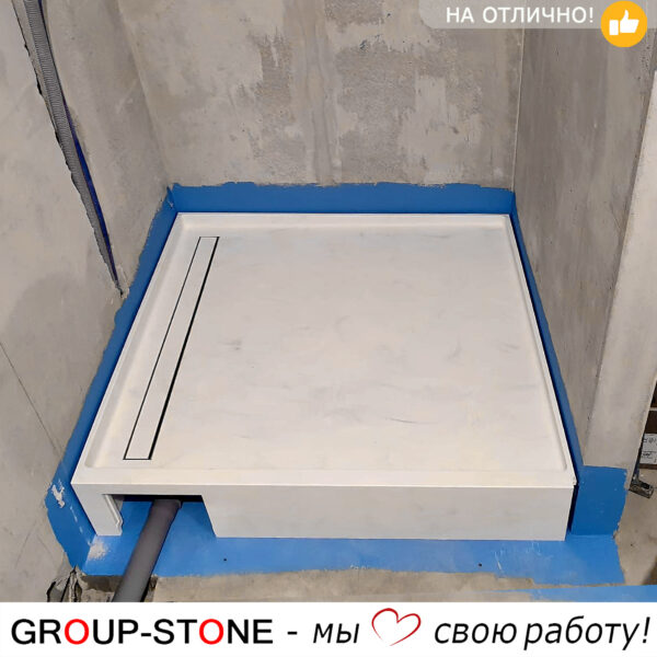 Элегантность и прочность в каждой детали: душевой поддон Group-Stone из искусственного камня. — изображение 3