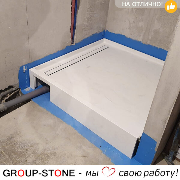 Элегантность и прочность в каждой детали: душевой поддон Group-Stone из искусственного камня. — изображение 2