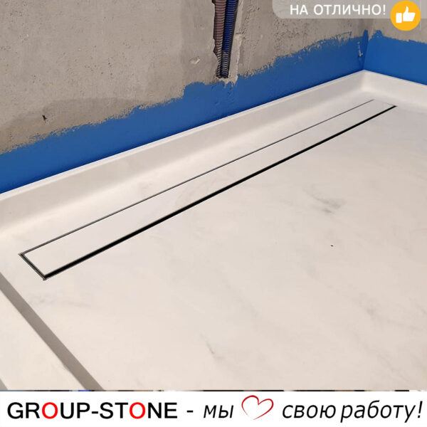 Элегантность и прочность в каждой детали: душевой поддон Group-Stone из искусственного камня. — изображение 4