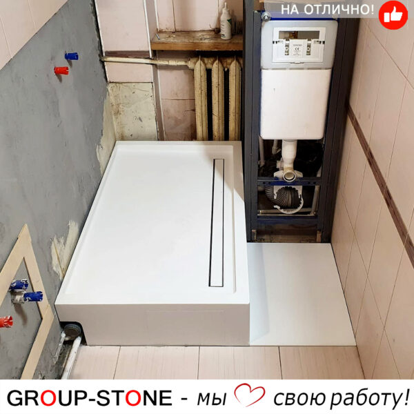 Современный стиль вашей ванной с душевыми поддонами Group-Stone из искусственного камня. — изображение 4