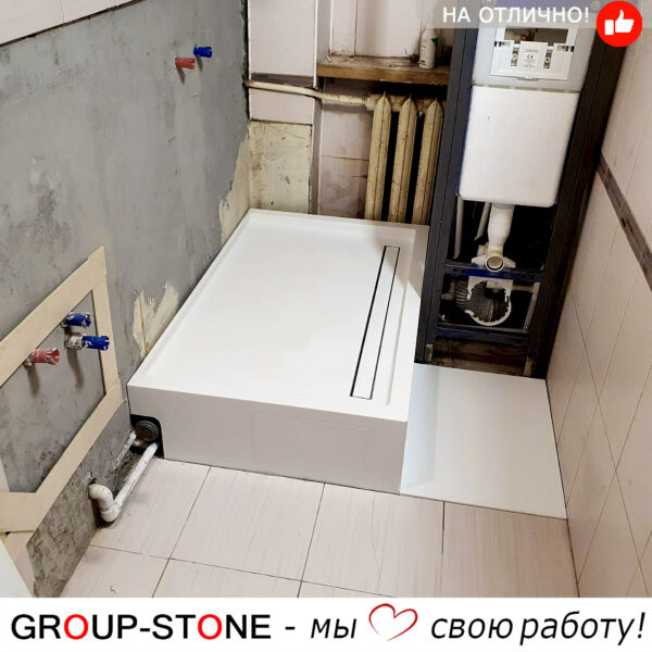 Современный стиль вашей ванной с душевыми поддонами Group-Stone из искусственного камня. — изображение 5