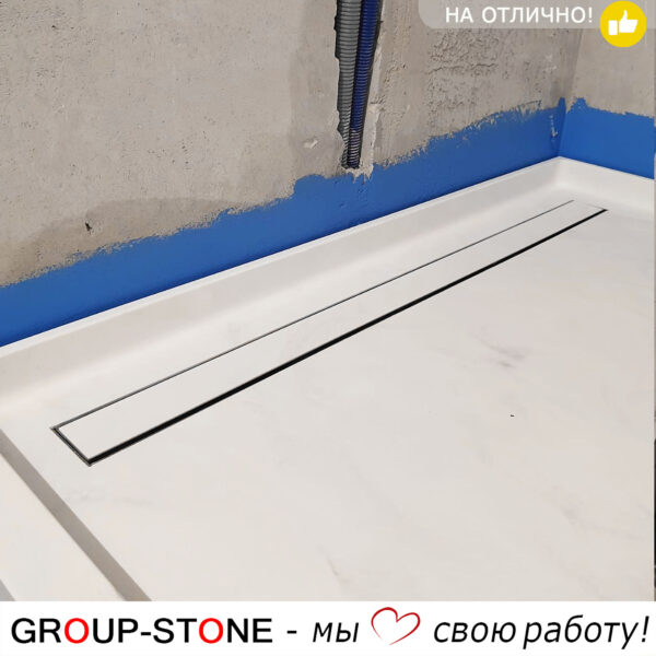 Персональный стиль для вашей ванной с душевым поддоном Group-Stone из искусственного камня на заказ — изображение 2