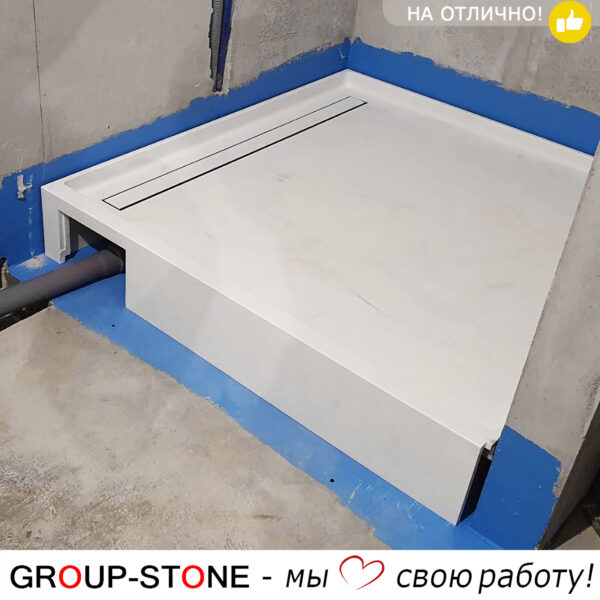 Персональный стиль для вашей ванной с душевым поддоном Group-Stone из искусственного камня на заказ