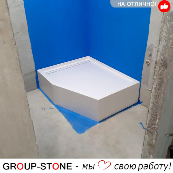 Уникальность и качество: душевой поддон Group-Stone из искусственного камня на заказ — изображение 2