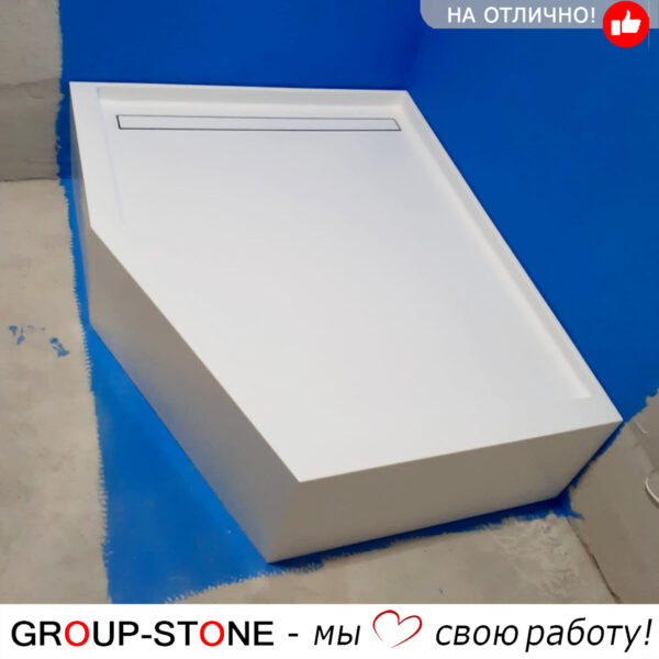 Уникальность и качество: душевой поддон Group-Stone из искусственного камня на заказ — изображение 6