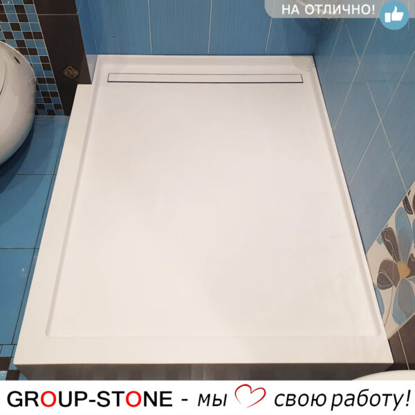 Индивидуальный дизайн для вашего душа: душевой поддон Group-Stone из искусственного камня на заказ — изображение 2