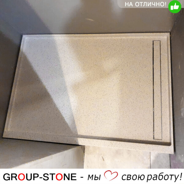 Роскошь и удобство на ваш выбор: душевой поддон Group-Stone из искусственного камня на заказ — изображение 3