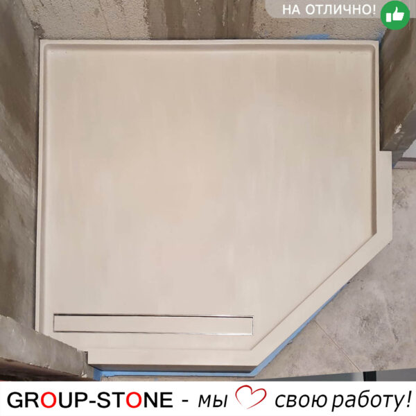 Индивидуальные решения для вашей ванной: душевой поддон Group-Stone из искусственного камня на заказ