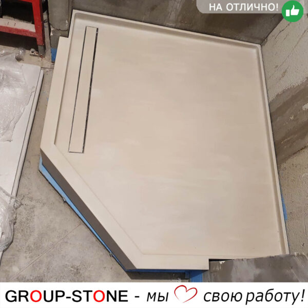Индивидуальные решения для вашей ванной: душевой поддон Group-Stone из искусственного камня на заказ — изображение 2
