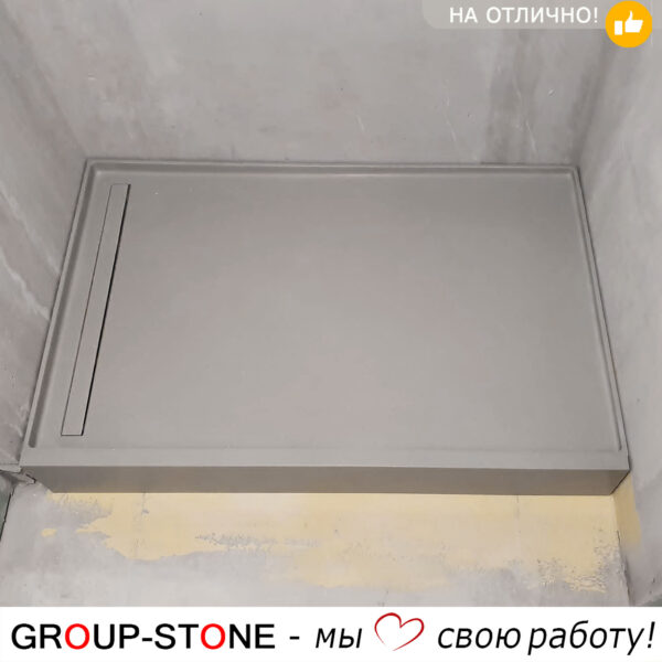 Индивидуальный душевой поддон Group-Stone на заказ: идеальное решение для вашей ванной — изображение 3
