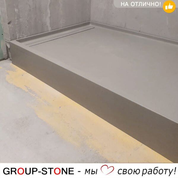 Индивидуальный душевой поддон Group-Stone на заказ: идеальное решение для вашей ванной — изображение 4