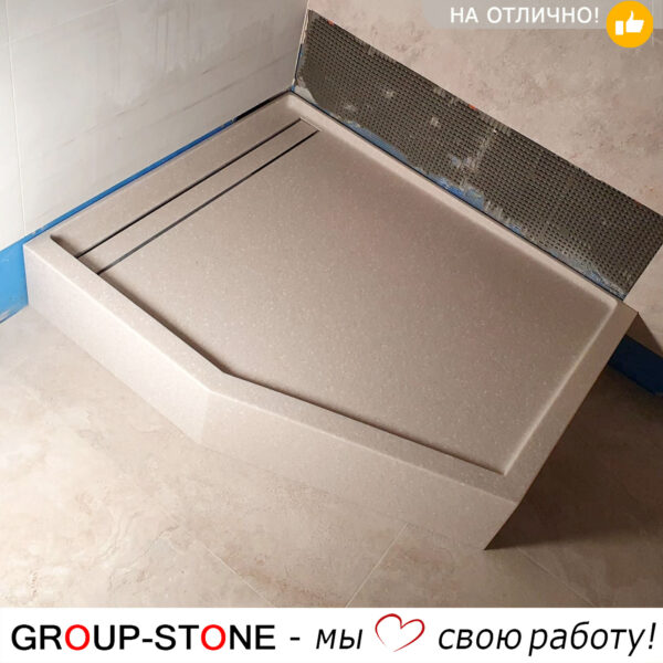 Дизайн вашей мечты заказывайте душевой поддон Group-Stone из искусственного камня — изображение 3