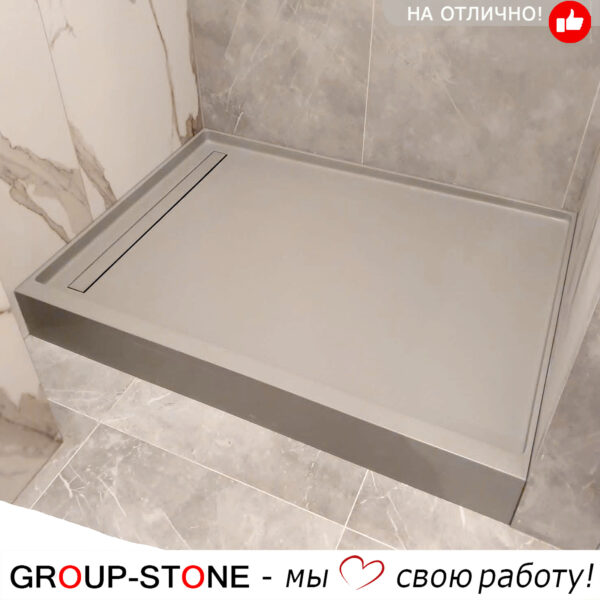 Роскошь на заказ: душевые поддоны из искусственного камня от Group-Stone