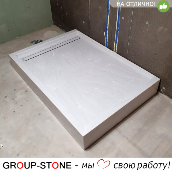 Современный дизайн ванной комнаты: душевые поддоны из искусственного камня Group-Stone — изображение 2