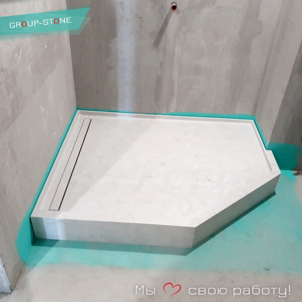 Минимализм и элегантность: душевые поддоны Group-Stone для современных ванных комнат