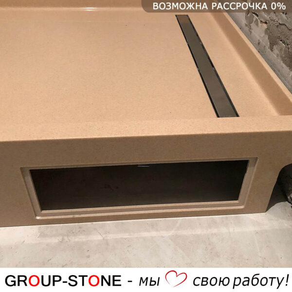 Душевой поддон из искусственного камня: стиль и надежность в ванной комнате — изображение 2