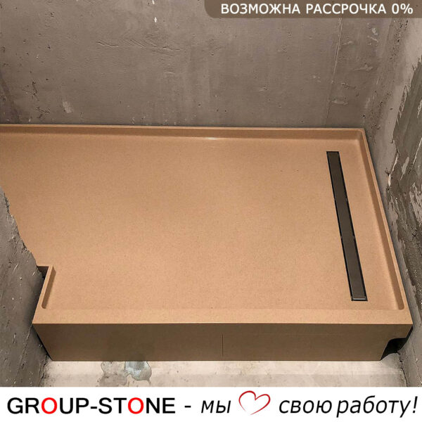 Душевой поддон из искусственного камня: стиль и надежность в ванной комнате — изображение 3