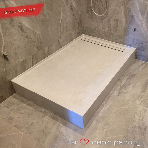 Искусственный камень в интерьере: Душевые поддоны от Group-Stone как элемент современного дизайна