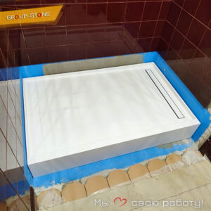 Минимализм и элегантность: индивидуальные душевые поддоны от Group-Stone!