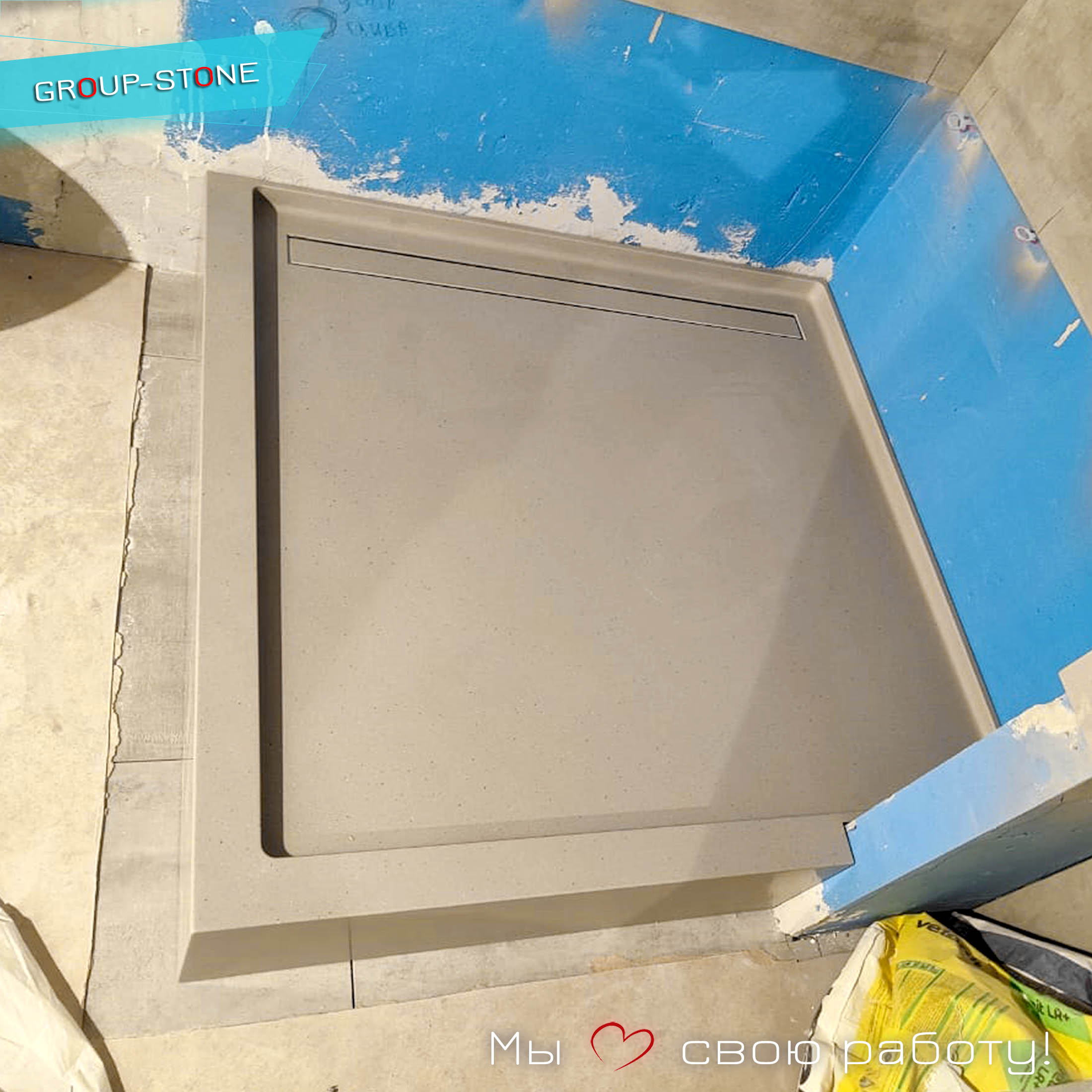 Создайте уникальный душевой уголок с поддонами из искусственного камня от Group-Stone! — изображение 2