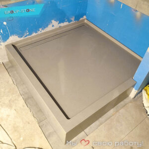 Создайте уникальный душевой уголок с поддонами из искусственного камня от Group-Stone!