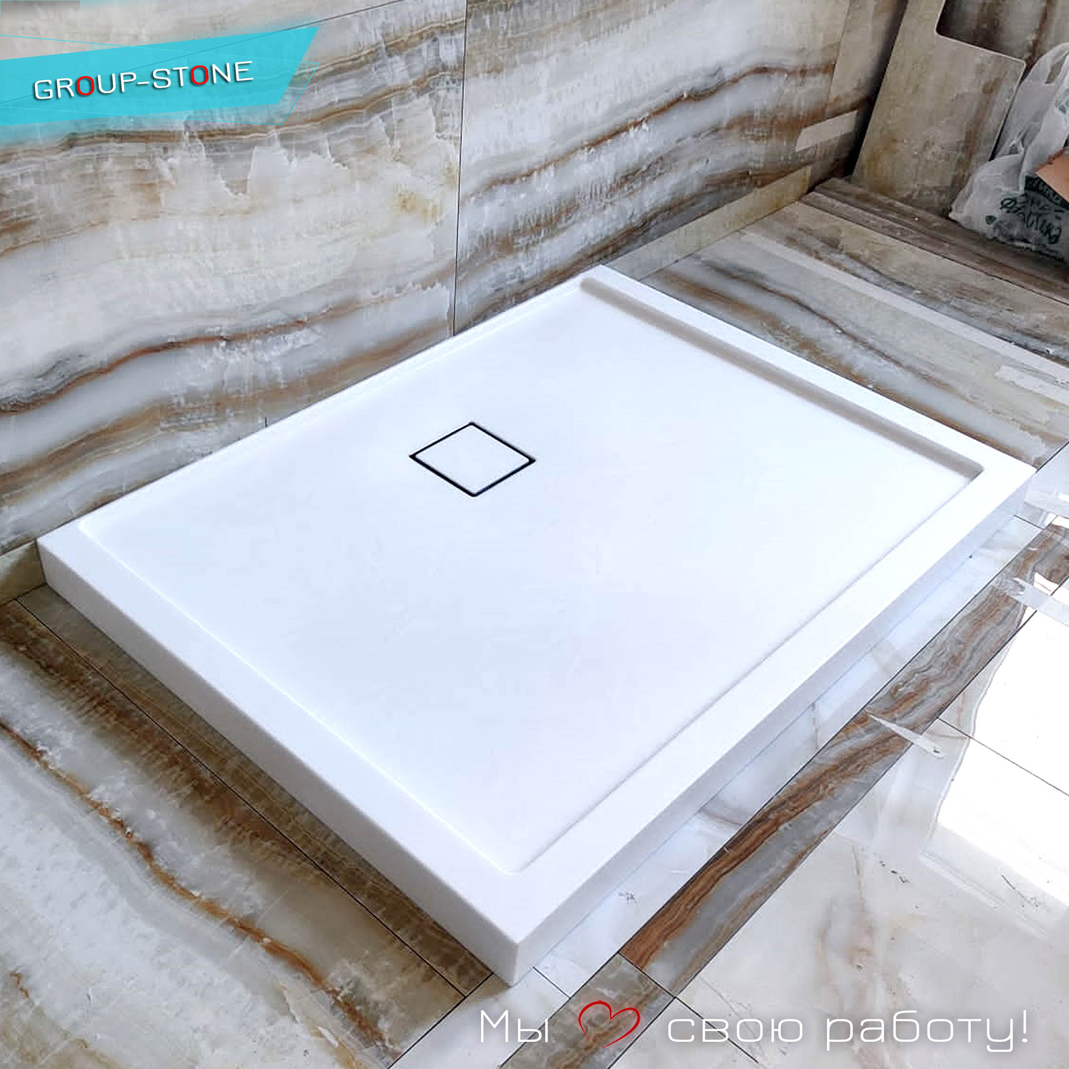 Преобразите свою ванную комнату с душевыми поддонами из искусственного камня от Group-Stone! — изображение 3