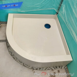 Душевые поддоны из искусственного камня: стиль и долговечность от Group-Stone!