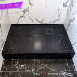Гигиеничный душевой поддон из искусственного камня на заказ в Москве от Group-Stone