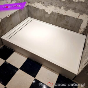 Долговечный дизайн и безупречная гладкость — идеальный поддон из искусственного камня от Group-Stone