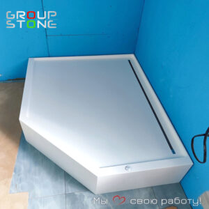 Душевые поддоны из искусственного камня: собственное производство Group-Stone — качество без компромиссов