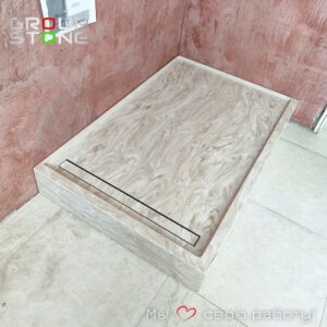 Искусственный камень, собственное производство, безупречная точность — душевые поддоны Group-Stone