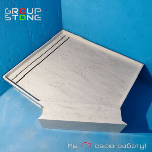 Элегантность и надежность: душевой поддон из искусственного камня