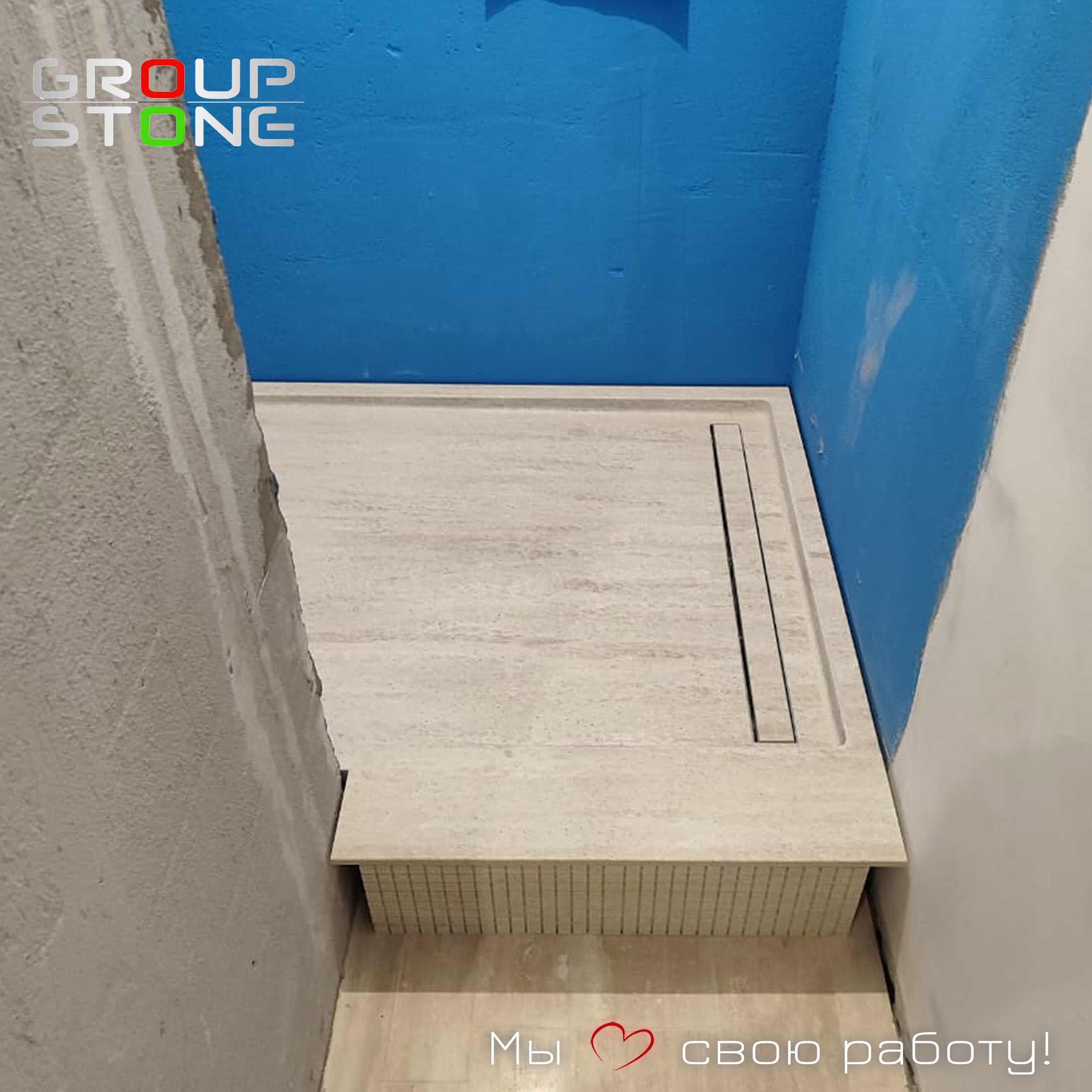 Душевой поддон из искусственного камня — гармония формы и функции — изображение 5